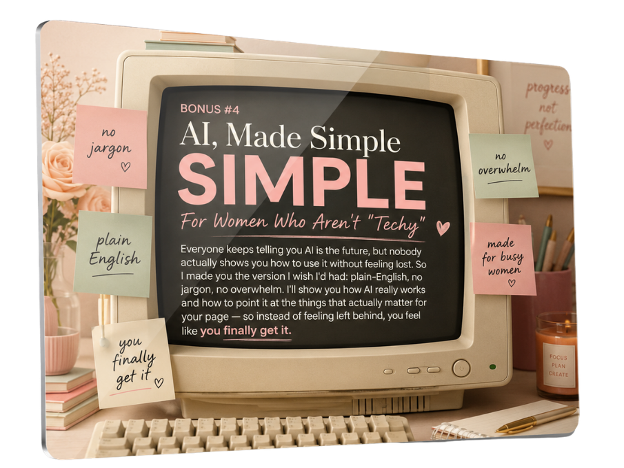 AI made simple for women who are not techy
